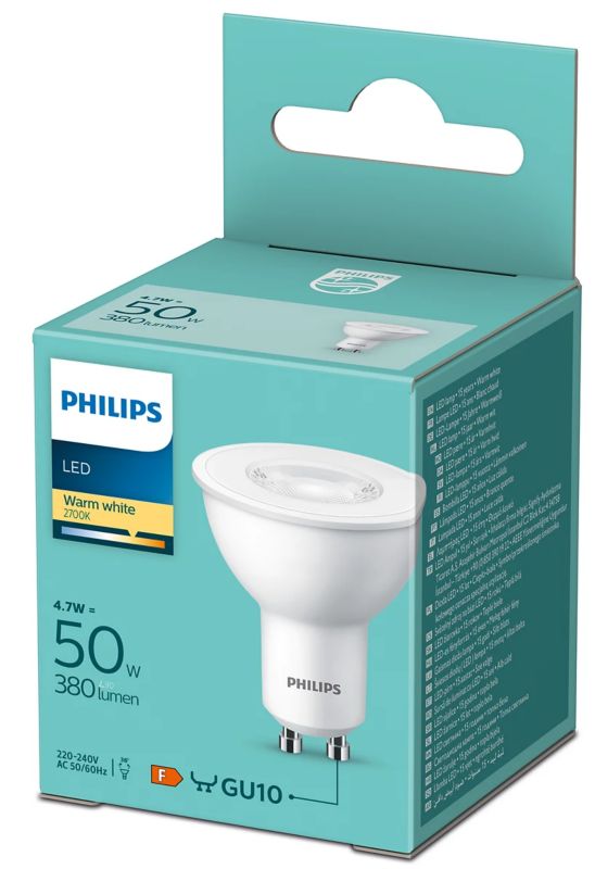 Philips LED-pære GU10 380 lm 2700 K