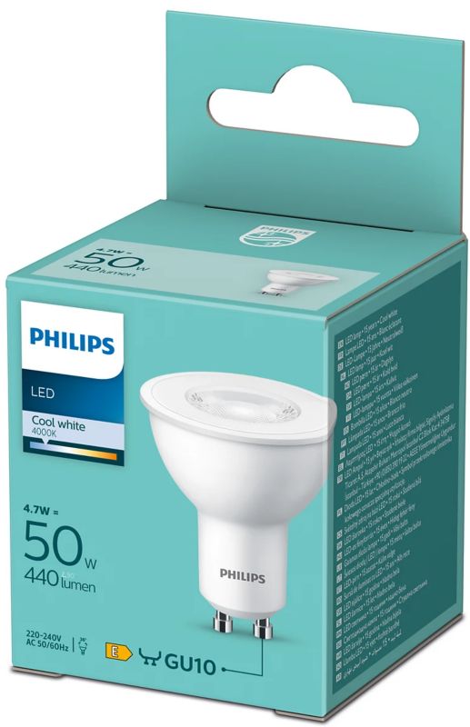 Philips LED-pære GU10 440 lm 4000 K