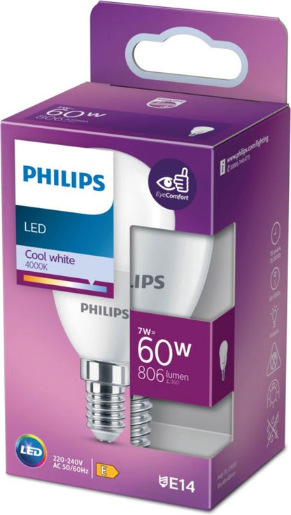 Philips P48 LED-pære E14 806 lm 4000 K