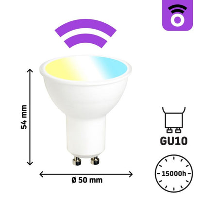 LED Smartpære GU10 450 lm 2 stk.