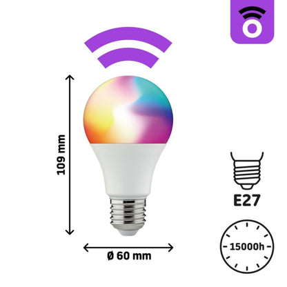 LED-pære Smart Jacobsen A60 E27 806 lm RGBW 3 stk.