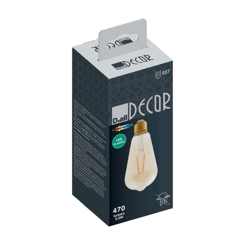 LED-pære ST64 E27 470 lm 1800 K