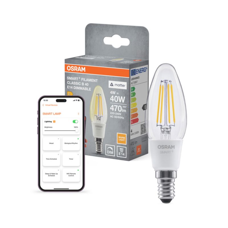 Smart LED-pære B40 E14 470 lm 2700 K Dæmpbar