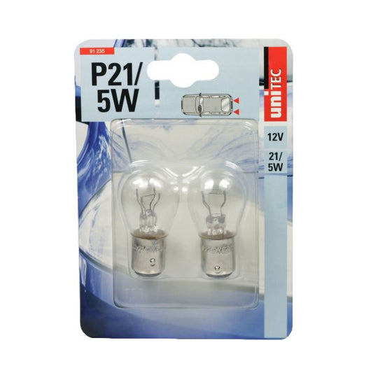 Unitec P21/5W pære 2 stk.