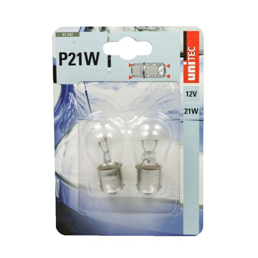 Unitec P21W pære 2 stk.