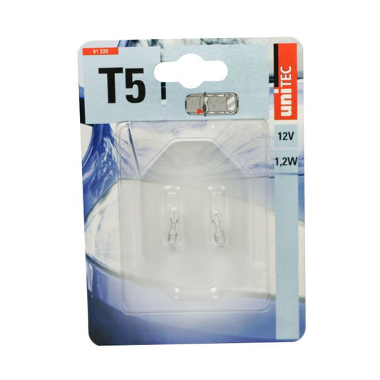 Unitec T5-pære 1,2 W, 2 stk.