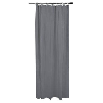 Sepio grå bruseforhæng i polyester, 1 stk.