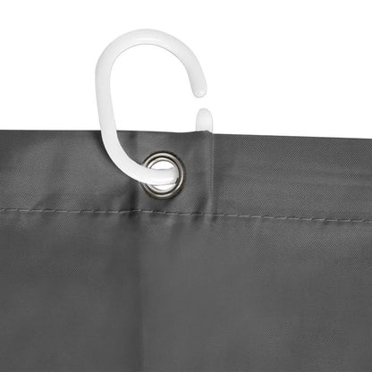 Sepio grå bruseforhæng i polyester, 1 stk.