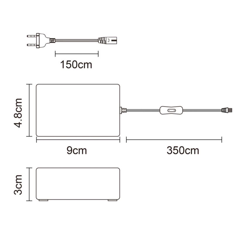 Strømforsyning til underkabinetbelysning GoodHome Fidalgo 36 W