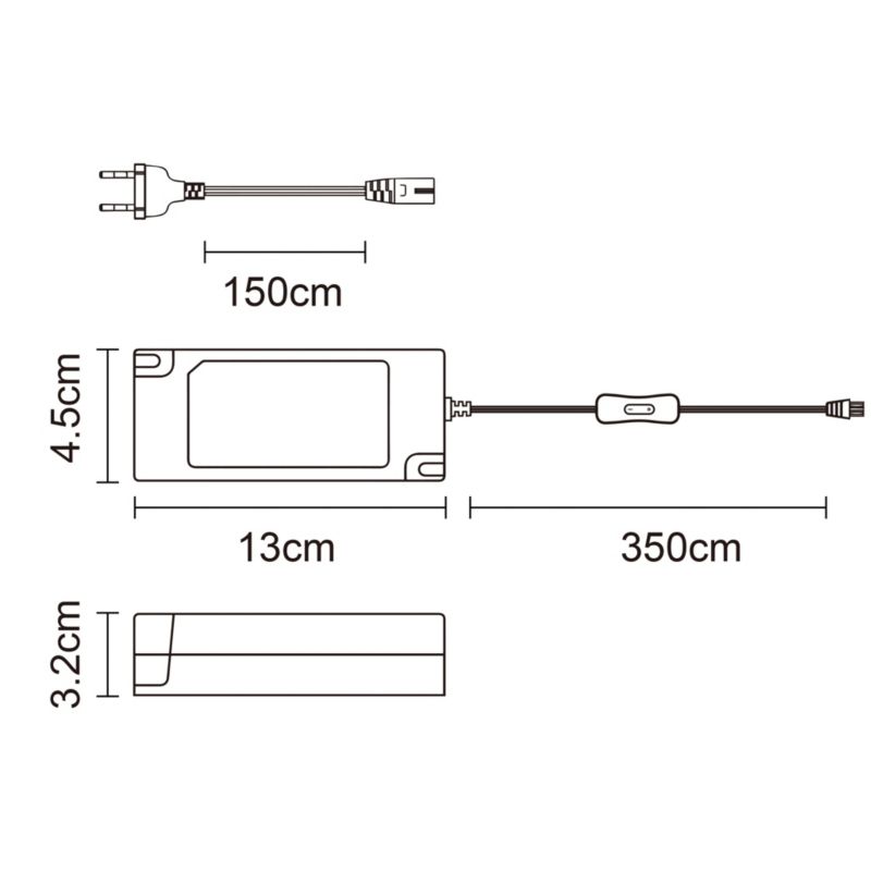 Strømforsyning til GoodHome Fidalgo underskab belysning 48 W