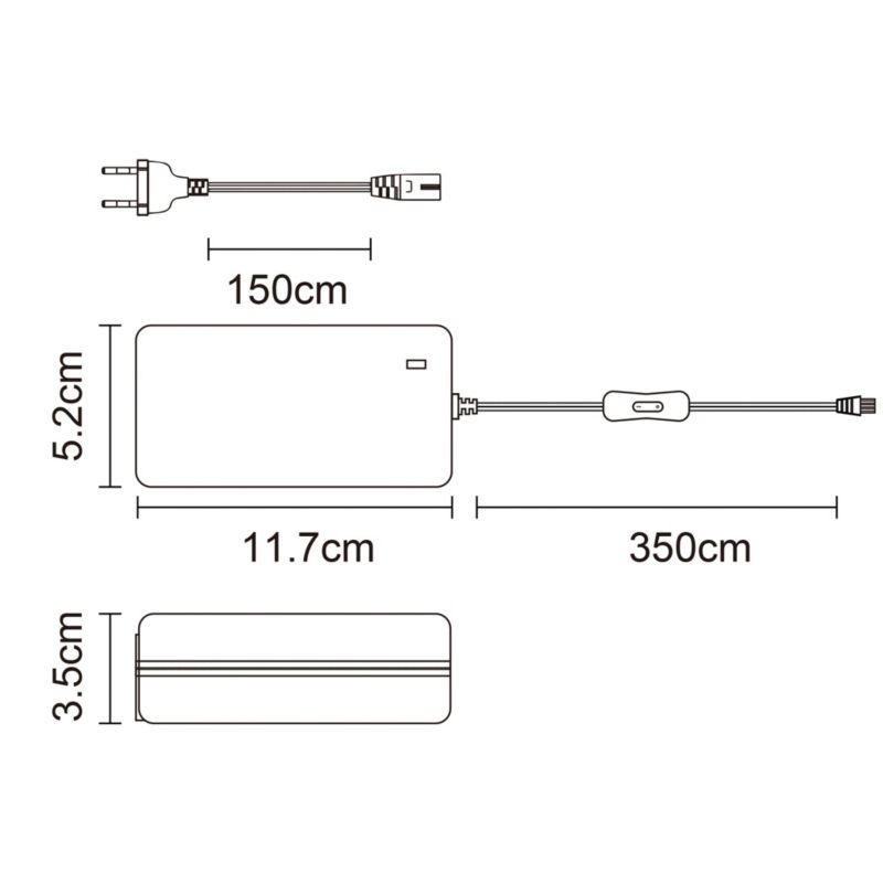 Strømforsyning til underkabinetbelysning GoodHome Fidalgo 60 W