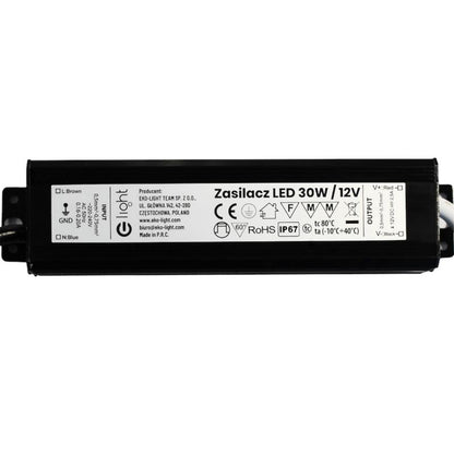 LED-strømforsyning 30 W IP67