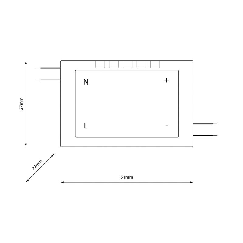 LED-strømforsyning 6 W IP20