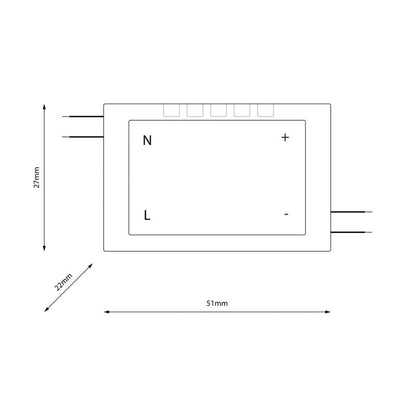 LED-strømforsyning 6 W IP20