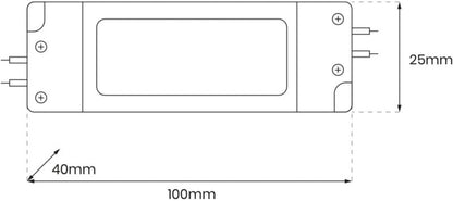 LED-strømforsyning Ekolight 15 W IP20 Hvid