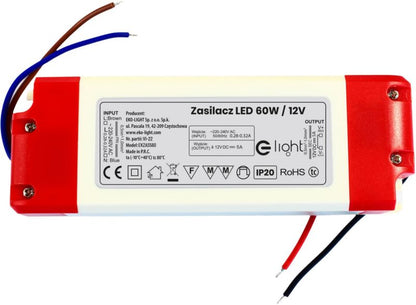 LED-strømforsyning Ekolight 60 W IP20 Hvid