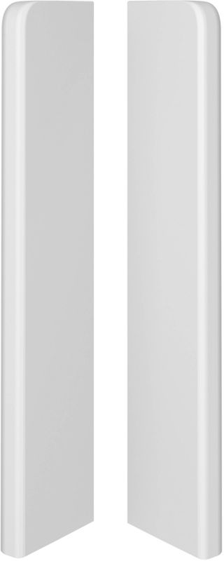Endekappe til Gulvliste Espumo 201 Hvid PVC