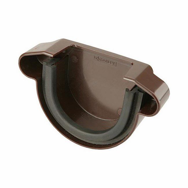 Brun låg til Marley tagrende med 12,5 cm diameter