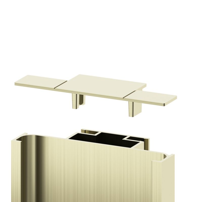 Endestykke til lodret liste GoodHome Innovo i messing