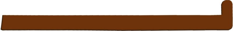 Endekappe til Vindueskarm 4,3x38,5 cm Winchester Eg