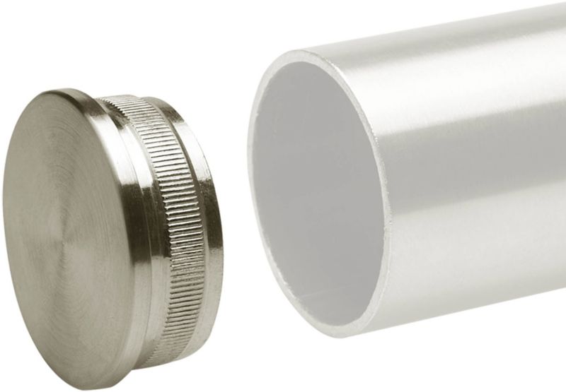 Flad endekappe Shop Line Q42,4 4 mm i rustfrit stål