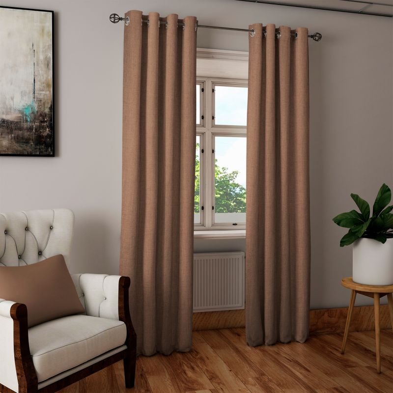Barcelona mørklægningsgardin 140 x 260 cm brun