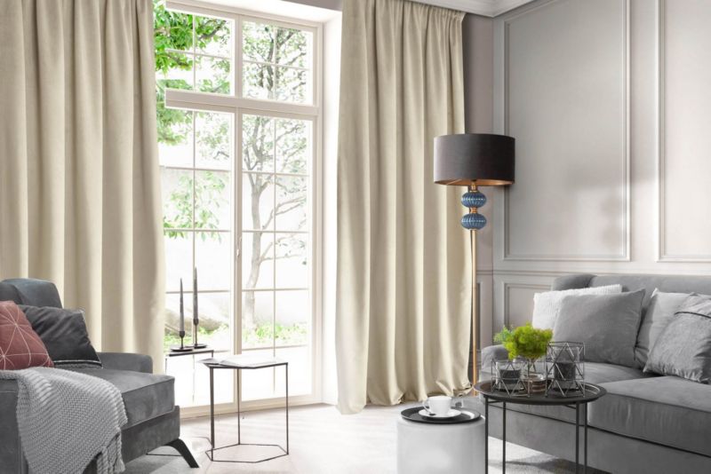 Rosa gardin 135 x 300 cm beige