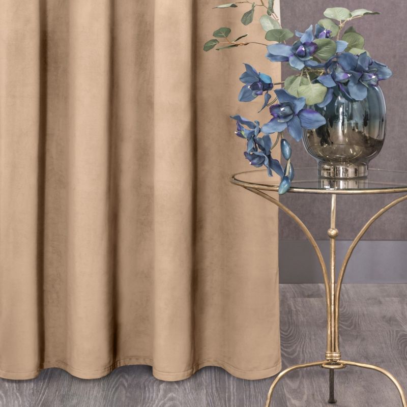 Gardina Rosa 135 x 300 cm i mørk beige