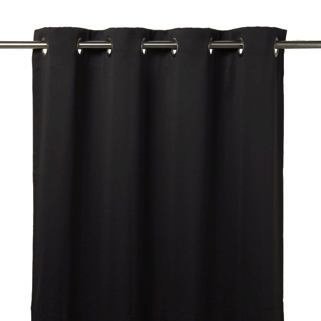 GoodHome Vestris mørklægningsgardin 140 x 260 cm sort