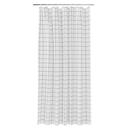 Bruseforhæng 180x200 cm Hvid/Sort Vandafvisende Polyester