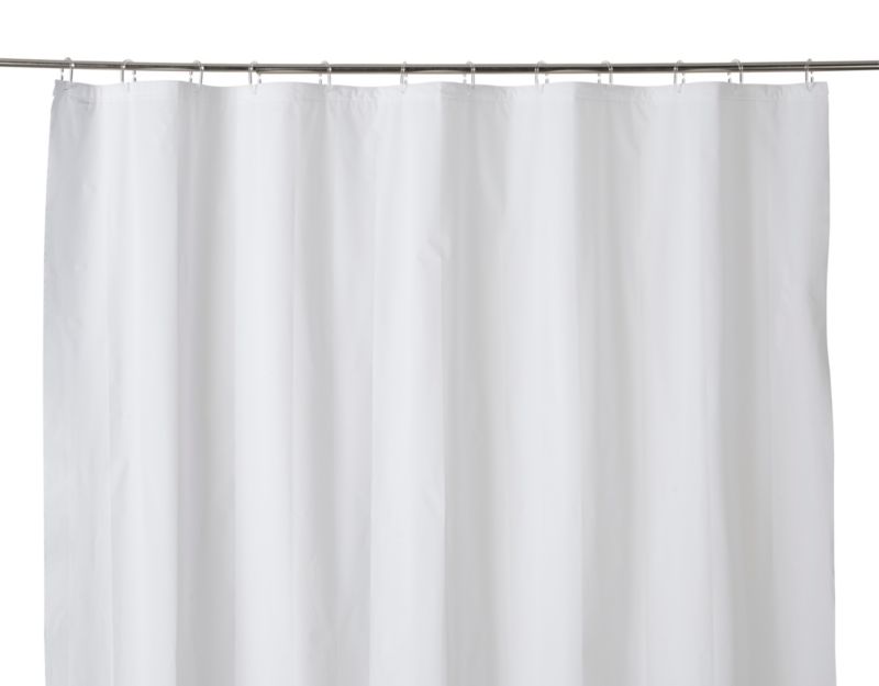 Bruseforhæng 180 x 200 cm Hvid PEVA Vandtæt