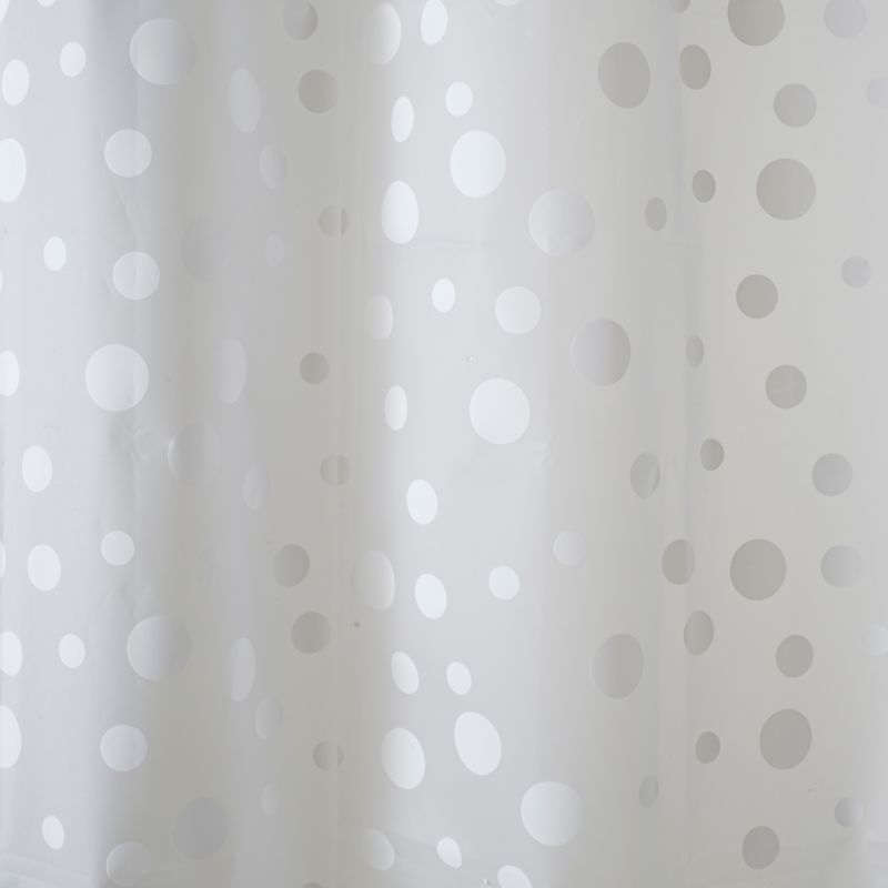Bruseforhæng 180 x 200 cm Transparent med Sølvprikker