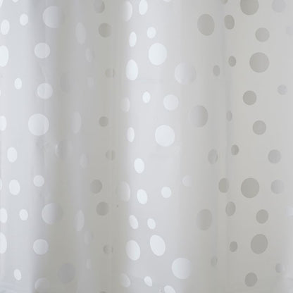 Bruseforhæng 180 x 200 cm Transparent med Sølvprikker