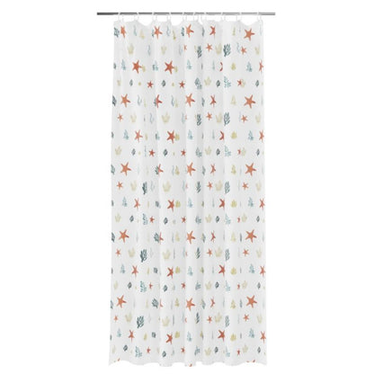 Bruseforhæng 180x200 cm Koralflerfarvet Polyester Vandafvisende