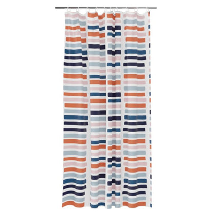 Bruseforhæng 180 x 200 cm Flerfarvet Stribet Polyester