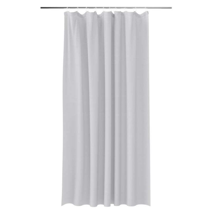 Brusebadsforhæng 180 x 200 cm Grå Vandafvisende Polyester