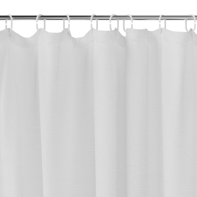 Bruseforhæng 180 x 200 cm Hvid Vandafvisende Polyester