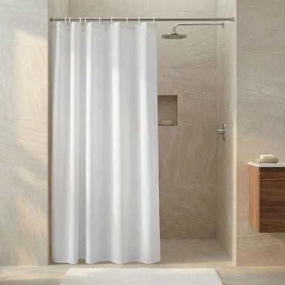 Bruseforhæng 180 x 200 cm Hvid Vandafvisende Polyester