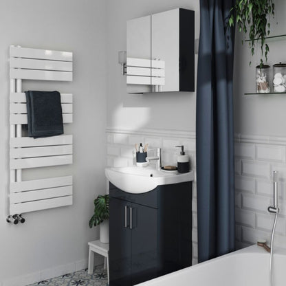 GoodHome Koros bruseforhæng 180 x 200 cm i marineblå