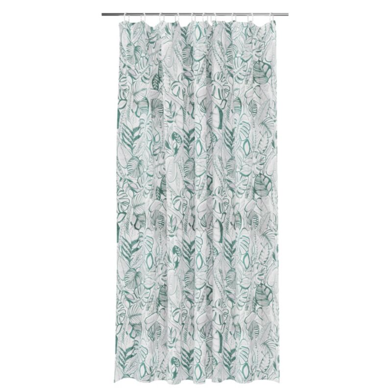 Bruseforhæng 180 x 200 cm Grønne Blade Vandafvisende Polyester