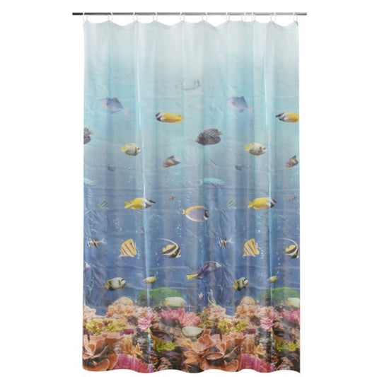 GoodHome Tholen bruseforhæng 180 x 200 cm vandverden