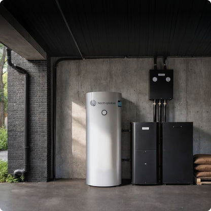 Varmtvandsbeholder 150 Liter med Spiral 2,2 m² Rustfrit Stål