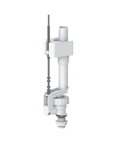Bundventil til toilet 1/2" PP 31 cm hvid