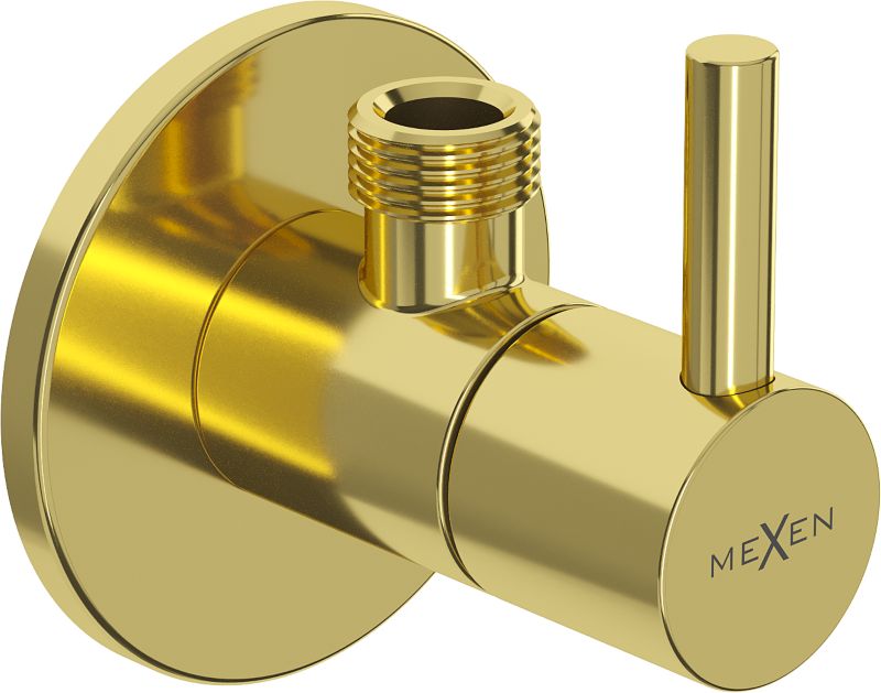 Mexen R2 vinkelventil i guld, 1 stk.