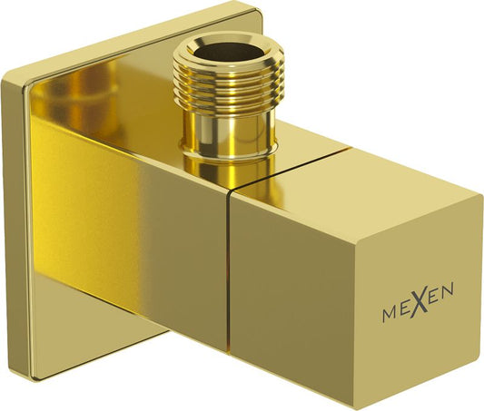 Mexen S vinkelformet ventil i guld, 1 stk.