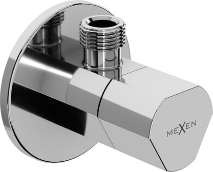 Mexen T vinkelformet ventil i krom, 1 stk.