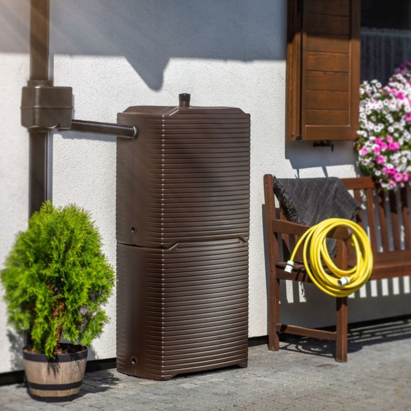 KADAX Tilslutningsventil Sæt til Lodret Regnvandstank med Hane