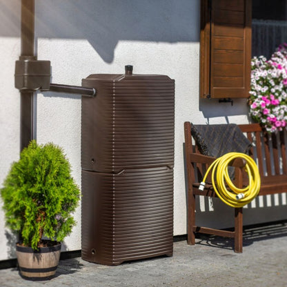 KADAX Tilslutningsventil Sæt til Lodret Regnvandstank med Hane