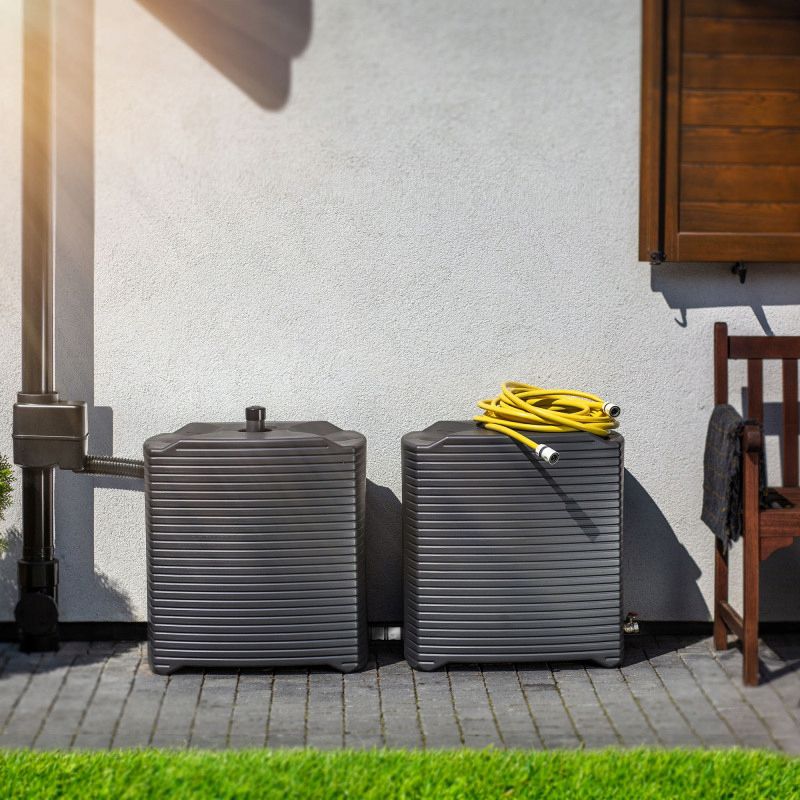 KADAX tilslutningsventil sæt til regnvandstank til horisontal montering