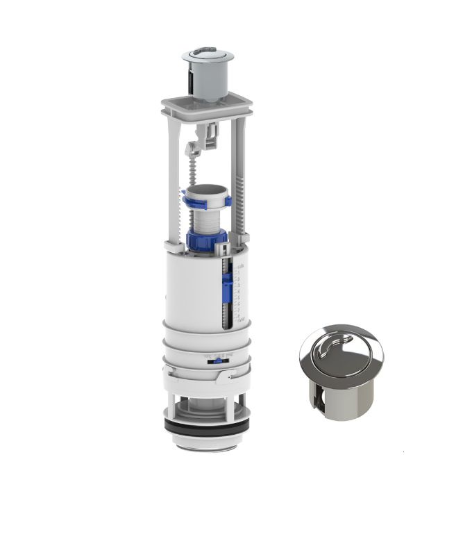 Toiletspuleventil 3/6 L Duo Max Hvid 42,4 cm